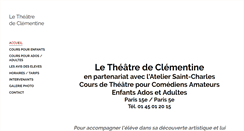 Desktop Screenshot of letheatredeclementine.fr